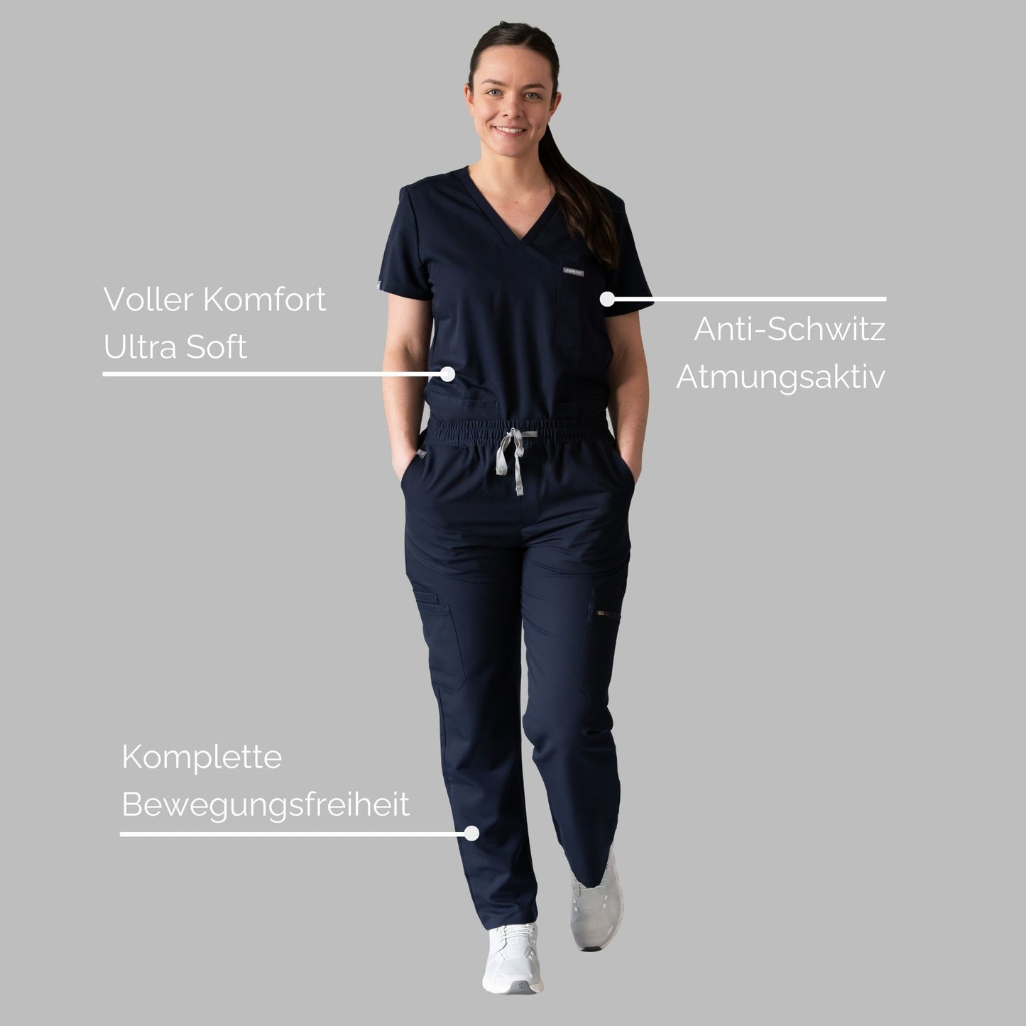 Gaia FlexComfort - Kasack Hosen ohne Bündchen