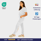 Hera FlexComfort - hoch-geschnittene Jogger Kasack Hosen - Weiß